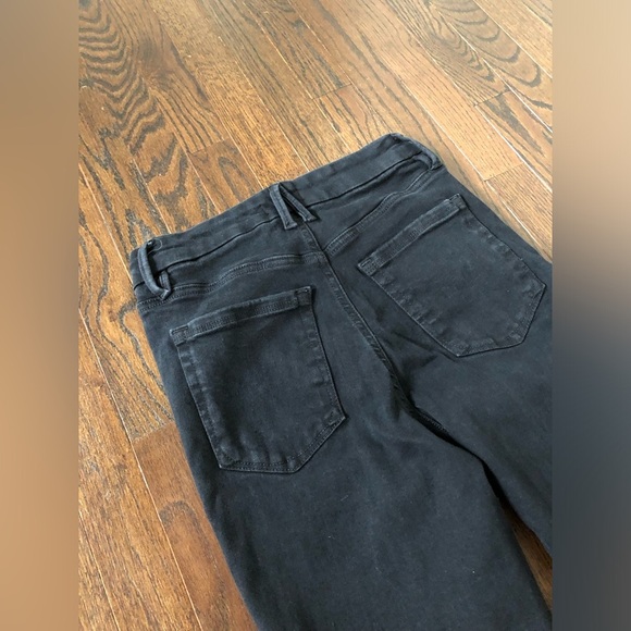 Good American Women's 6-12 Always Fits Good Legs Skinny Black High-Rise Jeans - Picture 13 of 14